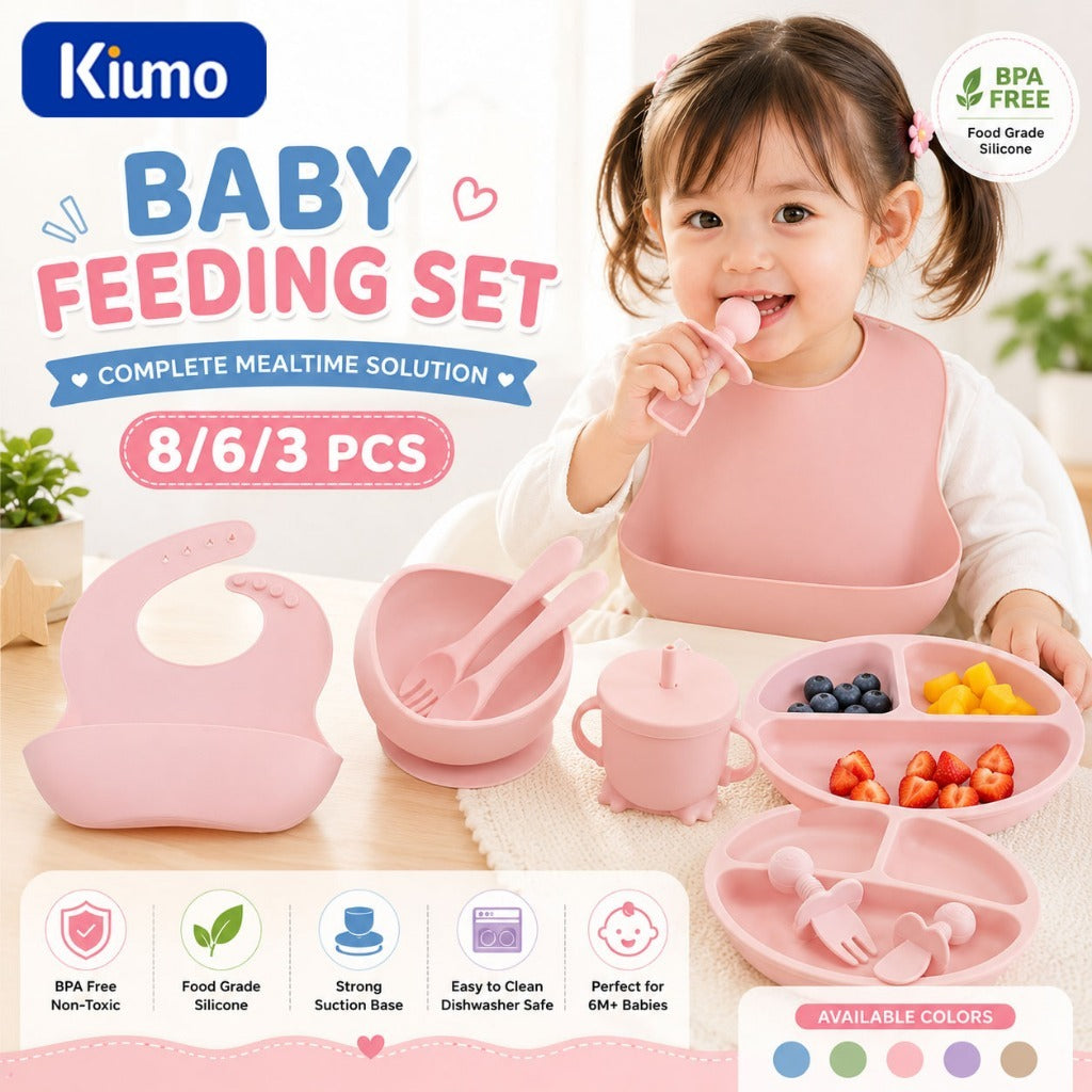 Kiumo Baby Silicone Baby Plate Set