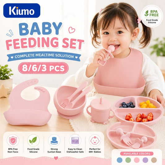 Kiumo Baby Silicone Baby Plate Set