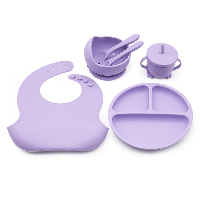Kiumo Baby Silicone Baby Plate Set