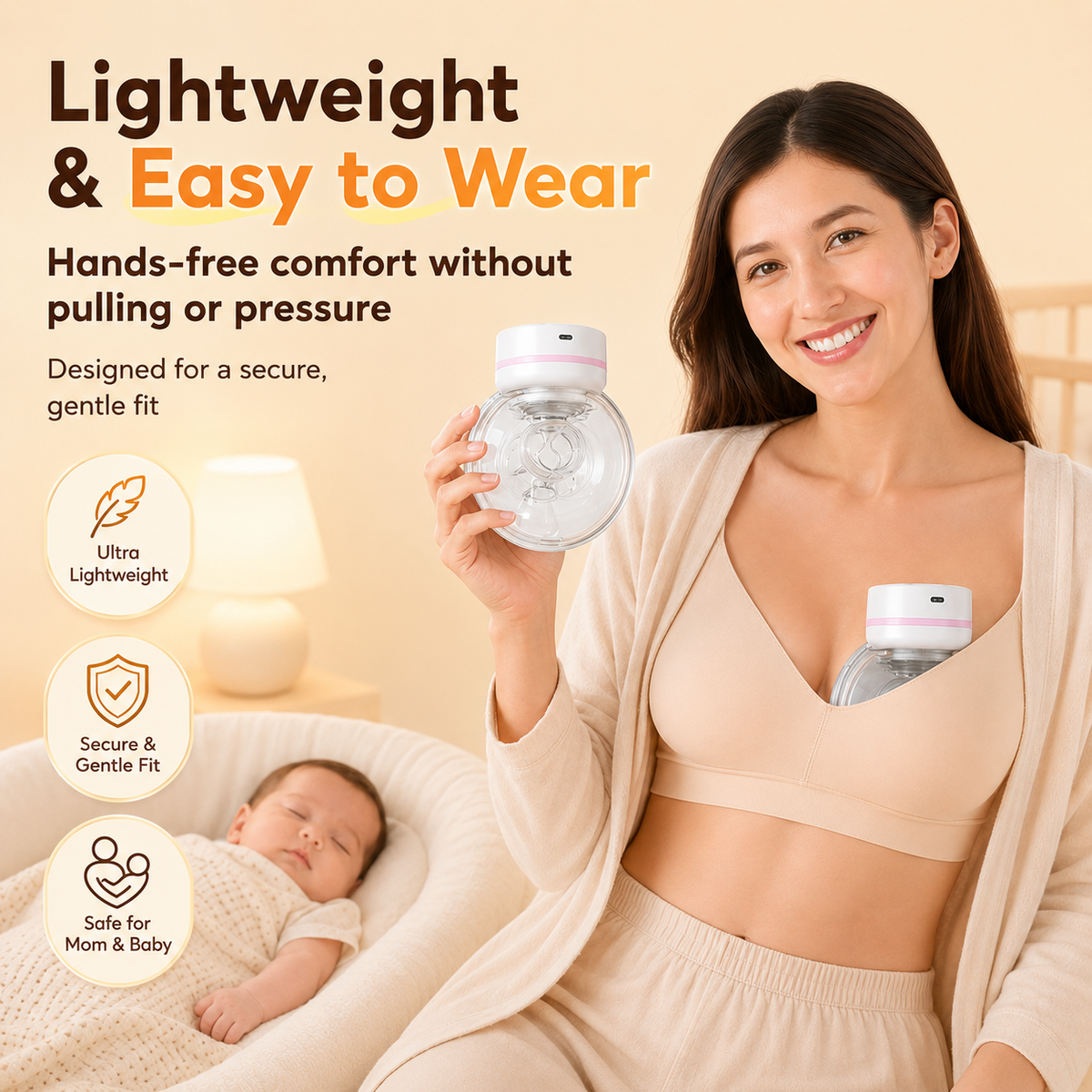 Kiumo Breast Pump Portable Wireless Wearable