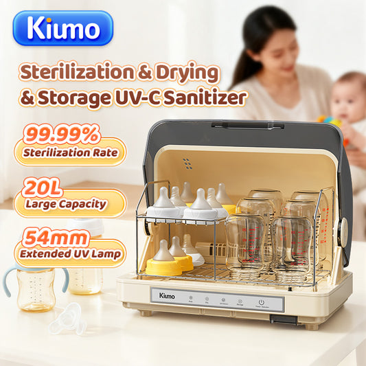 KIUMO UV Baby Bottle Cabinet Kills 99.9% Germs