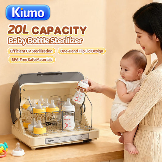 KIUMO UV Baby Bottle Cabinet Kills 99.9% Germs