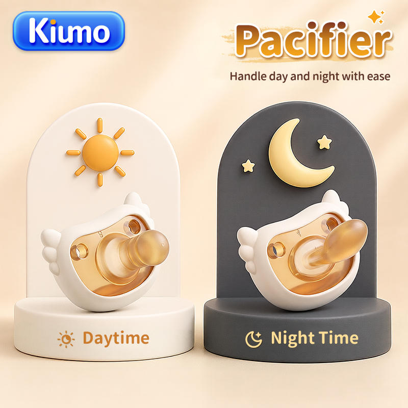 KIUMO Soother with Clip & Storage Case BPA Free