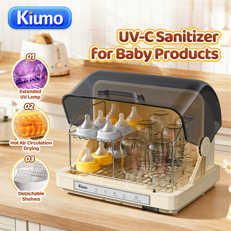 KIUMO UV Baby Bottle Cabinet Kills 99.9% Germs