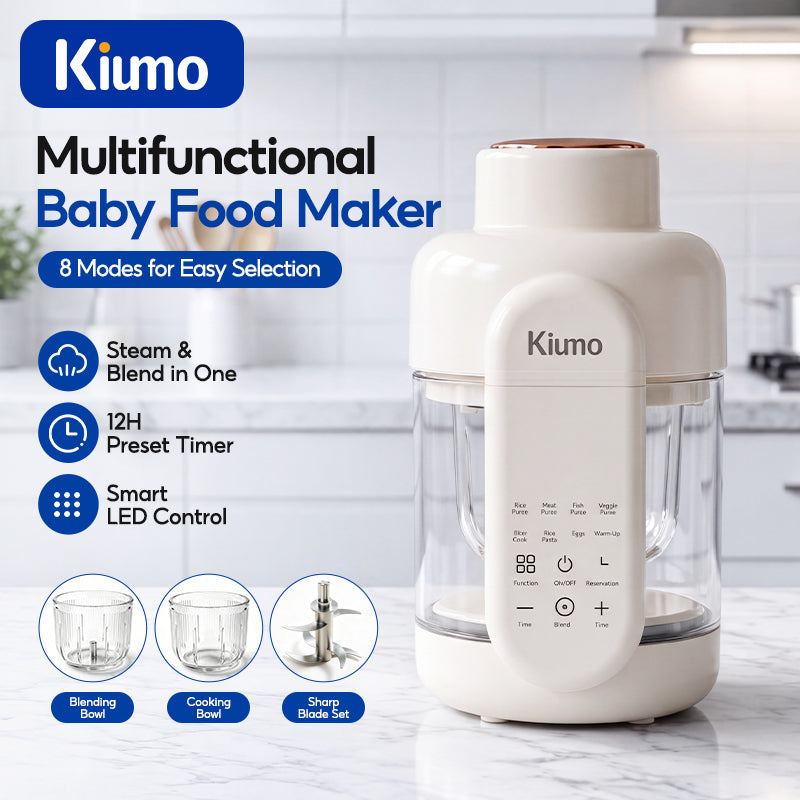 KIUMO 8-in-1 Baby  Steam Blend Food Maker