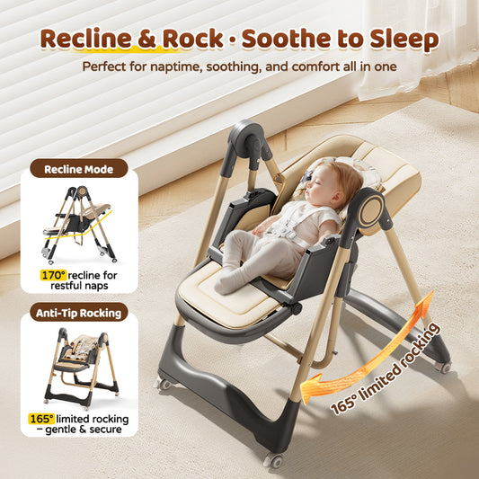 Kiumo 6 In 1 Foldable Baby High Chair