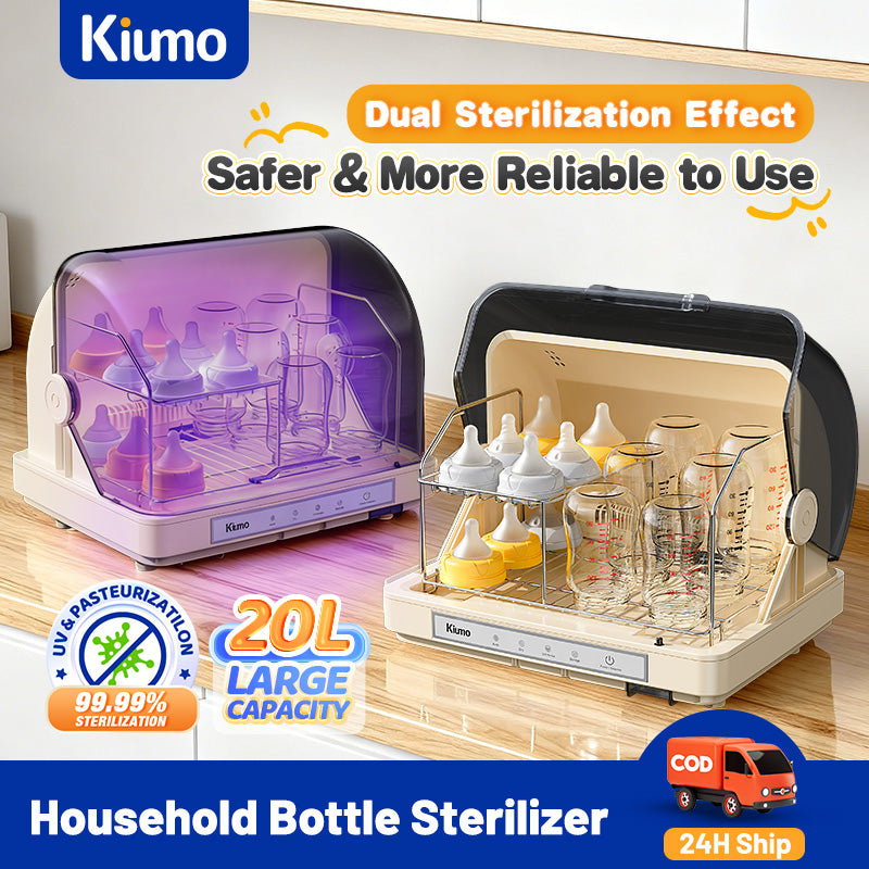 KIUMO UV Baby Bottle Cabinet Kills 99.9% Germs
