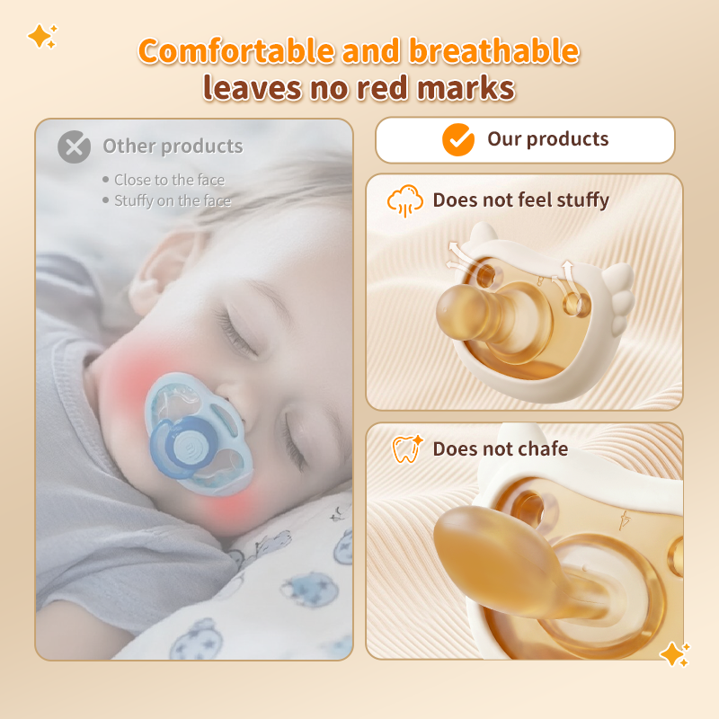 KIUMO Soother with Clip & Storage Case BPA Free