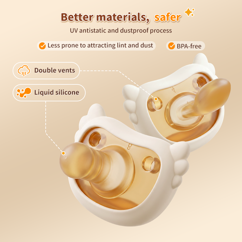 KIUMO Soother with Clip & Storage Case BPA Free