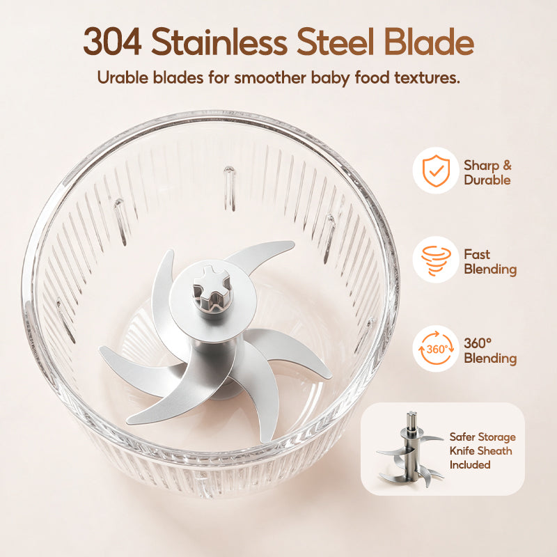 KIUMO 8-in-1 Baby  Steam Blend Food Maker