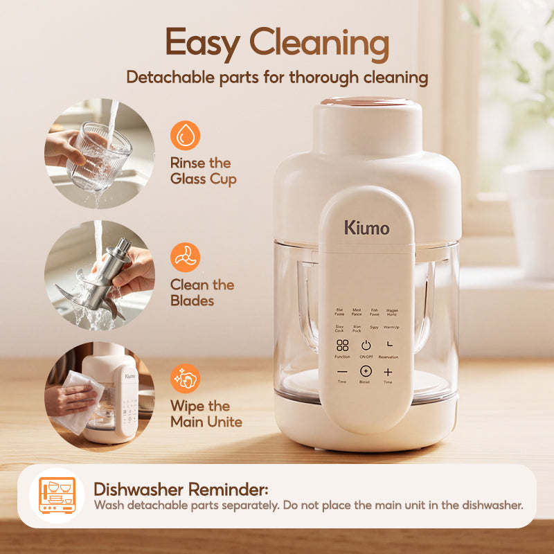 KIUMO 8-in-1 Baby  Steam Blend Food Maker