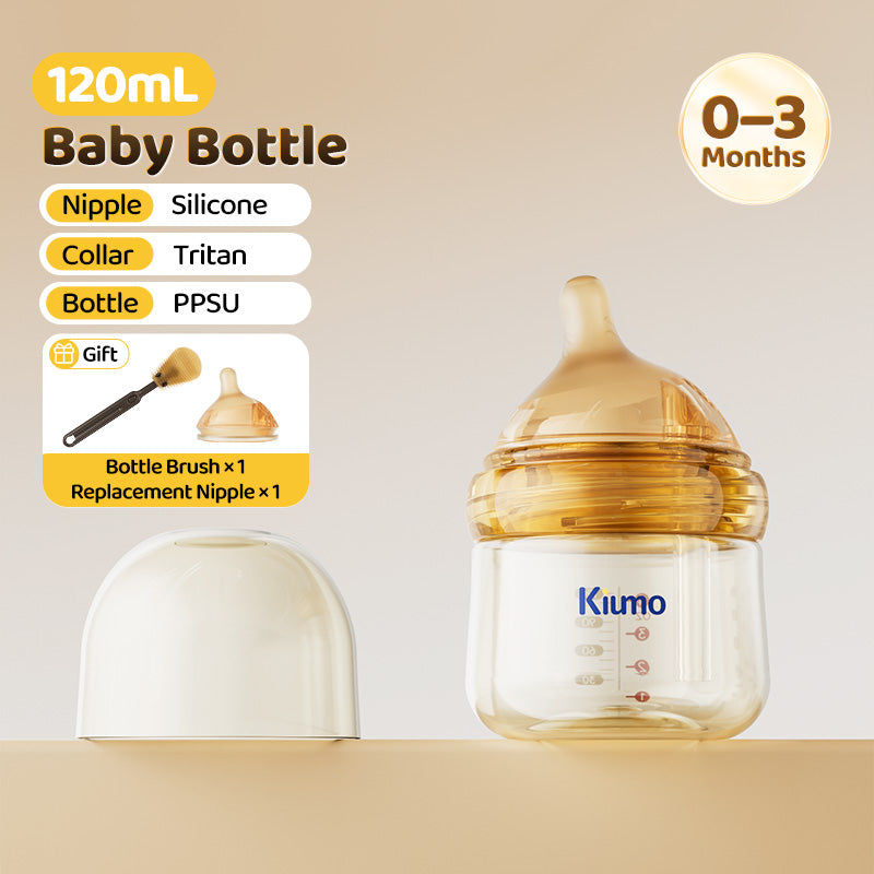 Kiumo 3PCS Set PPSU Anti-Colic Milk Bottle