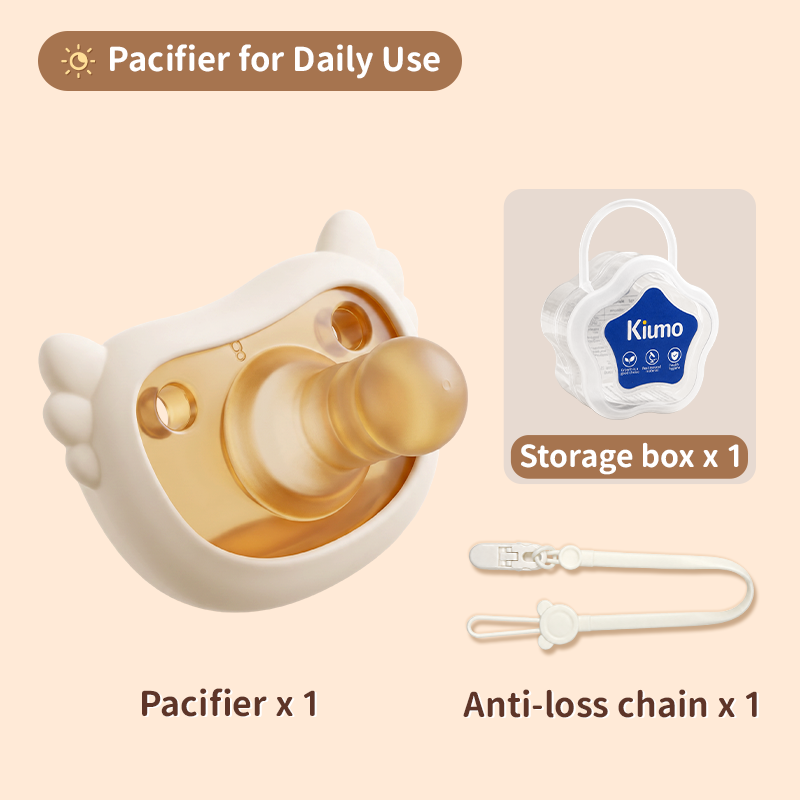 KIUMO Soother with Clip & Storage Case BPA Free