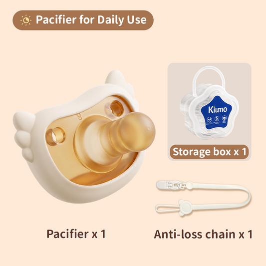 KIUMO Soother with Clip & Storage Case BPA Free