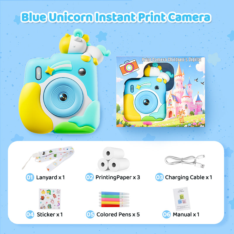 Kiumo 1080P Kids Instant Print Camera