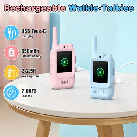 KIUMO Kids Walkie Talkies Suitable for outdoor communication and recreation