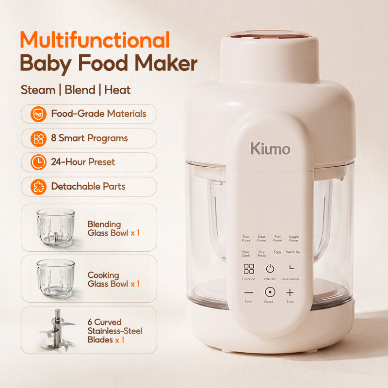 KIUMO 8-in-1 Baby  Steam Blend Food Maker