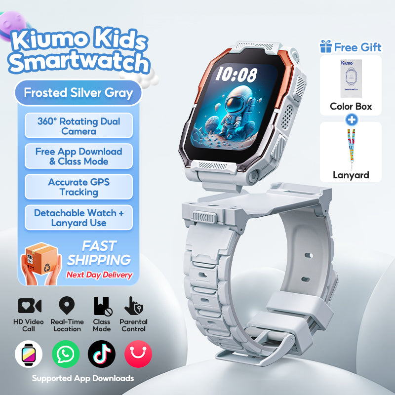 Kiumo 4G Kids Android SmartWatch For Kids With SIM Card /GPS/ Video Call /TK/Facebook /Camera /WIFI