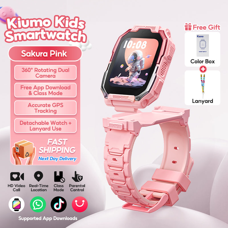 Kiumo 4G Kids Android SmartWatch For Kids With SIM Card /GPS/ Video Call /TK/Facebook /Camera /WIFI